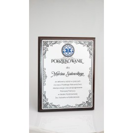 Dyplom na drewnie Ratownik Medyczny